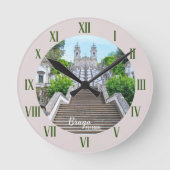 ポルトガルのBom Jesus de Braga Catholic Sanctuary ラウンド壁時計 (正面)