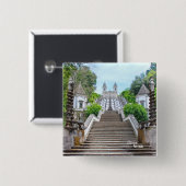 ポルトガルのBom Jesus de Braga Catholic Sanctuary 缶バッジ (正面&裏面)