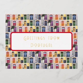 ポルトガルはがき 箔シーズンポストカード