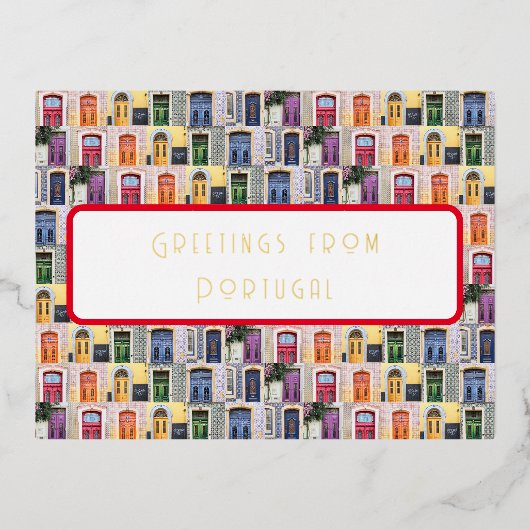 ポルトガルはがき 箔シーズンポストカード (正面)