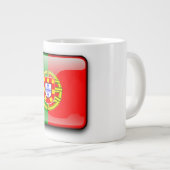 ポルトガルは旗を磨きました ジャンボコーヒーマグカップ (正面右)