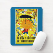 ポルトガルは雨が降らない～が観光客が殺到 マウスパッド (マウス)