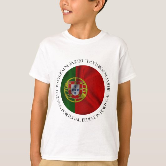 "ポルトガルを信じて" ポルトガル代表公式ファングッズ Tシャツ (正面)