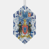 ポルトガルアゾレスフォークアート ガラスオーナメント (正面右)