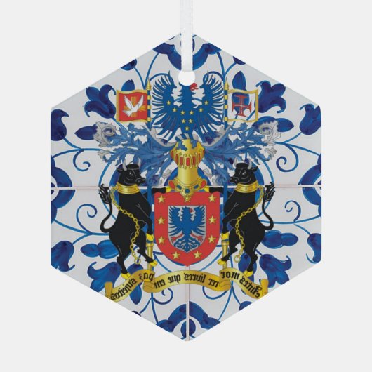 ポルトガルアゾレスフォークアート ガラスオーナメント (裏面)