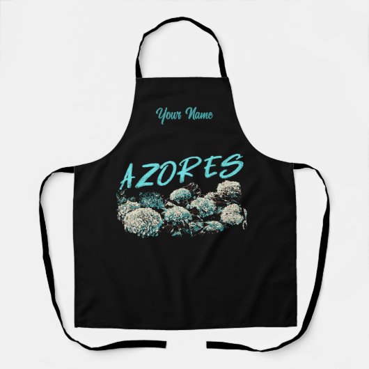 ポルトガルアゾレス諸島，アジサイ エプロン (正面)