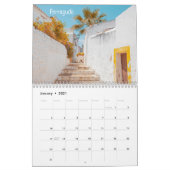 ポルトガルアルガルヴェ カレンダー (1月 2021)