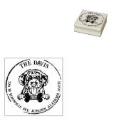 ポルトガルウォータードッグカスタムファミリー差出人住所 ラバースタンプ (押印)