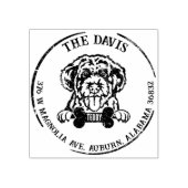 ポルトガルウォータードッグカスタムファミリー差出人住所 ラバースタンプ (インプリント)