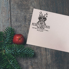 ポルトガルウォータードッグクリスマス差出人住所 ラバースタンプ