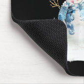 ポルトガルウォータードッグサンタドッグクリスマス雪だるまX マウスパッド (コーナー)