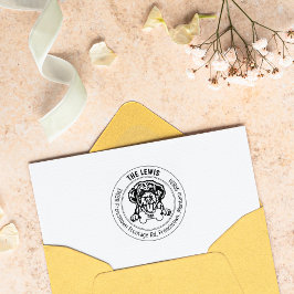 ポルトガルウォータードッグ差出人住所 ラバースタンプ