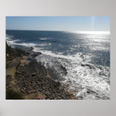 ポルトガルウォールアートビーチバケーションスーベリーフォト ポスター (正面)