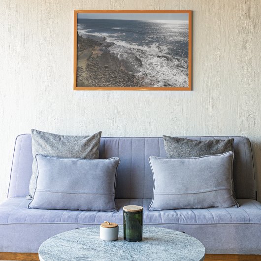 ポルトガルウォールアートビーチバケーションスーベリーフォト ポスター