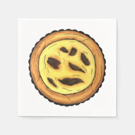 ポルトガルカスタードエッグタルトパステルパステーデナタ スタンダードカクテルナプキン