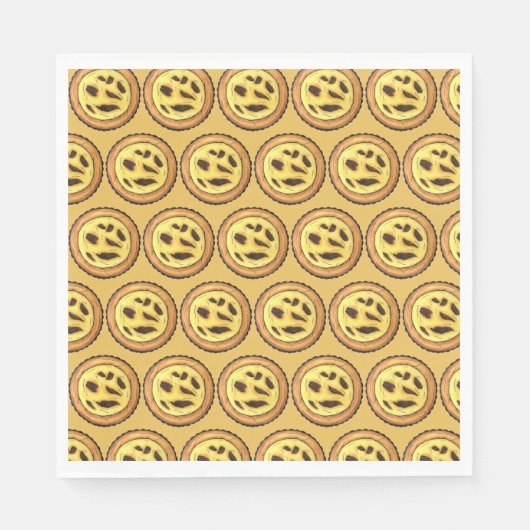 ポルトガルカスタードエッグタルトパステルパステーデナタ スタンダードランチョンナプキン (正面)