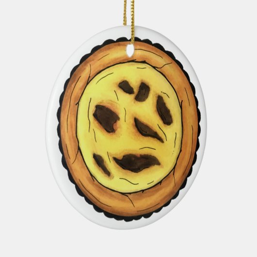 ポルトガルカスタードエッグタルトパステルパステーデナタ セラミックオーナメント (右)