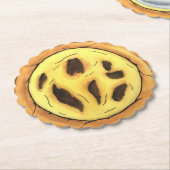 ポルトガルカスタードエッグタルトパステルパステーデナタ ペーパーコースター (アングル)