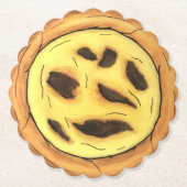 ポルトガルカスタードエッグタルトパステルパステーデナタ ペーパーコースター (正面)