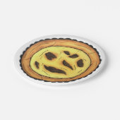 ポルトガルカスタードエッグタルトパステルパステーデナタ ペーパープレート (アングル)