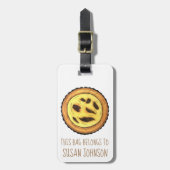 ポルトガルカスタードエッグタルトパステルパステーデナタ ラゲッジタグ (正面縦)