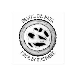 ポルトガルカスタードエッグタルトパステルパステーデナタ ラバースタンプ