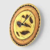 ポルトガルカスタードエッグタルトパステルパステーデナタ ラージ壁時計 (傾斜)