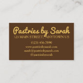 ポルトガルカスタードエッグタルトパステルパステーデナタ 名刺 (裏面)