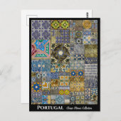 ポルトガルカラフルモザイクはがき ポストカード (正面/裏面)