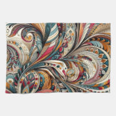 ポルトガルキッチンタオル水彩フローラトレンディー キッチンタオル (横)