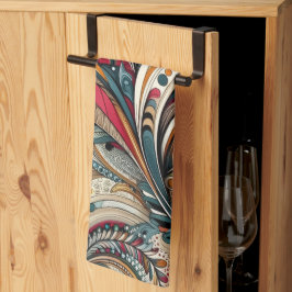 ポルトガルキッチンタオル水彩フローラトレンディー キッチンタオル