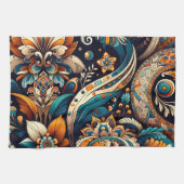 ポルトガルキッチンタオル水彩フローラ キッチンタオル (横)