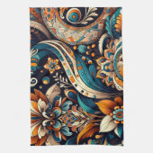 ポルトガルキッチンタオル水彩フローラ キッチンタオル (縦)