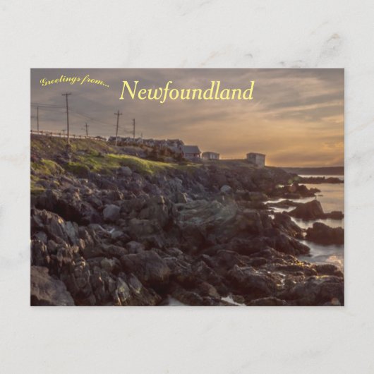 ポルトガルコーブニューファンドランド州(カナダ) ポストカード (正面)