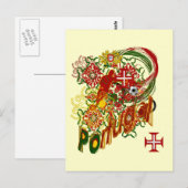 ポルトガルサッカーフテボル ポストカード (正面/裏面)