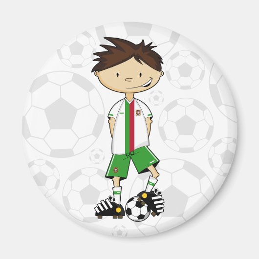 ポルトガルサッカーボーイマグネット マグネット (正面)
