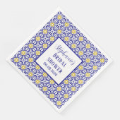 ポルトガルタイルズブルー地中海のブライダルシャワー (コーナー)