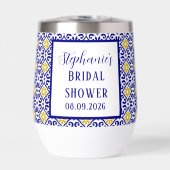 ポルトガルタイルズブルー地中海のブライダルシャワー (正面)