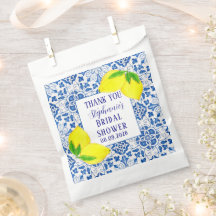 ポルトガルタイルレモン地中海のブライダルシャワー