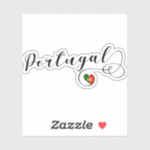 ポルトガルハート国旗 シール (シート)
