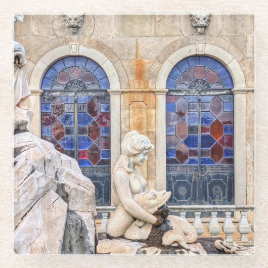 ポルトガルパレスドア ガラスコースター (正面)