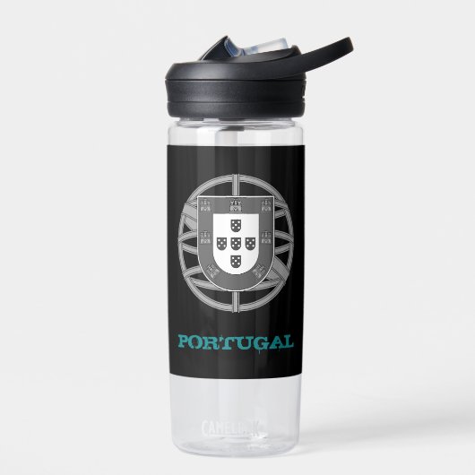 ポルトガルフィットネスとポルトガルの紋章/国旗 ウォーターボトル (左面)