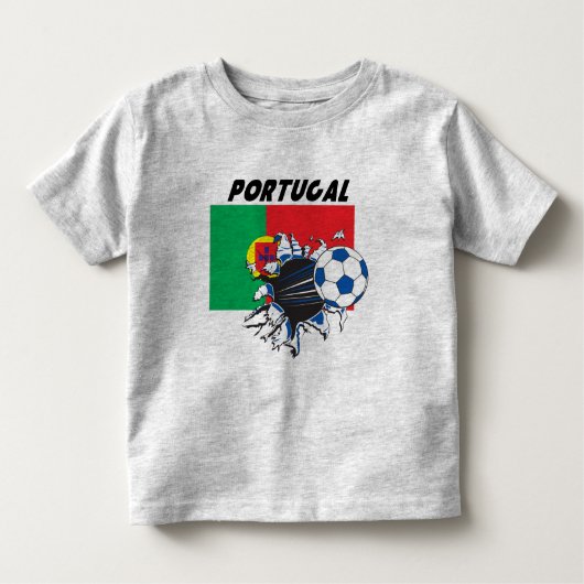 ポルトガルフットボールサッカーチーム トドラーTシャツ (正面)