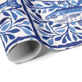 ポルトガルブルーとホワイトサーディン ラッピングペーパー (ロールコーナー)