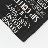 ポルトガルポデンゴペケノギフトSipコーヒーペットM フリースブランケット (角)