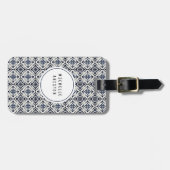 ポルトガルモダンタイルアズレホス海軍と白 ラゲッジタグ (正面横)