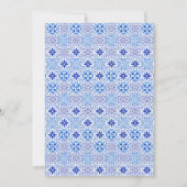 ポルトガルモダンタイル沿岸結婚部 招待状 (裏面)