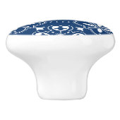 ポルトガルモダン地中海のデザインブルーホワイト セラミックノブ (側面)