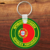 ポルトガルラウンドエンブレム キーホルダー (正面)