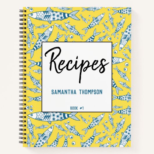 ポルトガルリスボンサルディーンアズレジョスイエローレシピ ノートブック (正面)